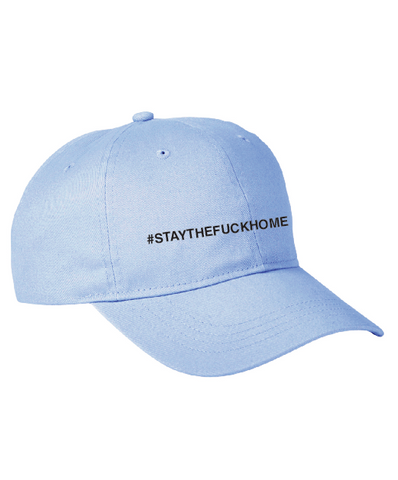 #STAYHOME Uncensored Dad Hat (blue)